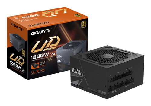 Fuente de Poder GIGABYTE UD1000GM PG5 V2 1000 W, ATX 3.1, 80 PLUS Gold, Fully-Modular