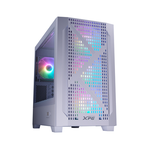 Miniatura 2 de Gabinete XPG Lander 300, Midi-Tower, Micro-ATX/Mini-ITX, USB 3.0, sin Fuente, 4 Ventiladores Instalados, Blanco