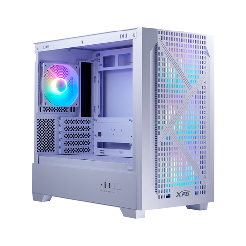 Miniatura 4 de Gabinete XPG Lander 300, Midi-Tower, Micro-ATX/Mini-ITX, USB 3.0, sin Fuente, 4 Ventiladores Instalados, Blanco