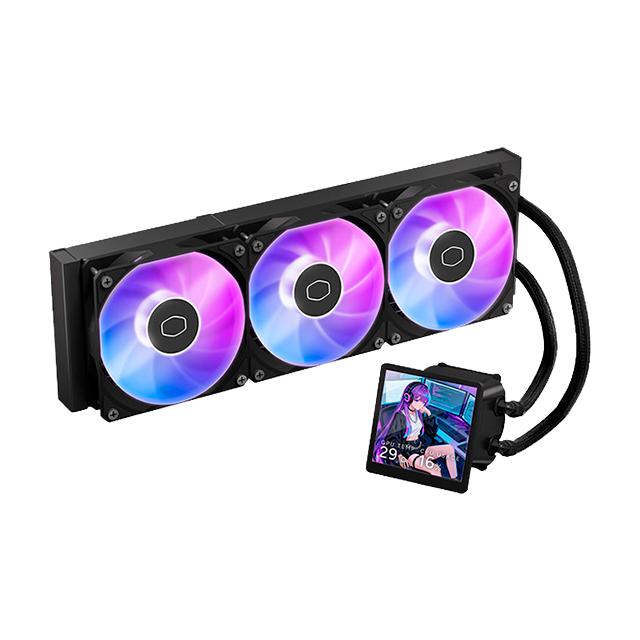 Sistema de Enfriamiento Liquido Cooler Master CORE 360 BLACK ARGB, Pantalla 4pul., Negro