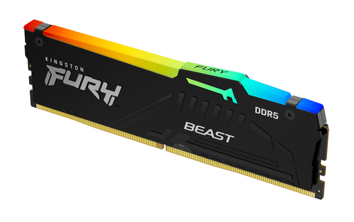 Memoria RAM Kingston FURY Beast RGB DDR5, 5600MHz, 8GB, CL40, XMP