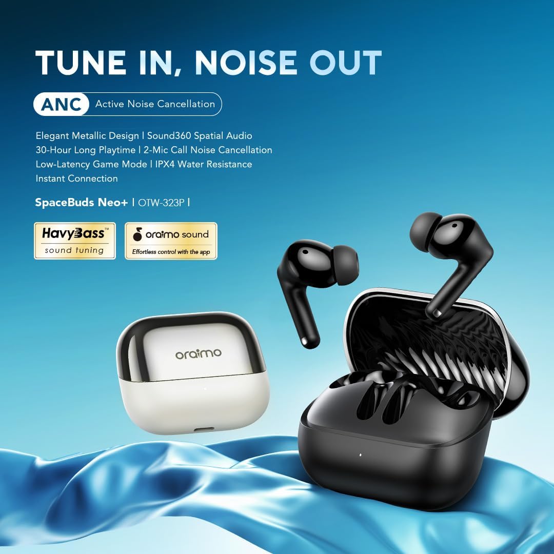 Miniatura 5 de Audifonos Inalambricos Oraimo SpaceBud Neo+ OTW-323P, Audio 360, Negro