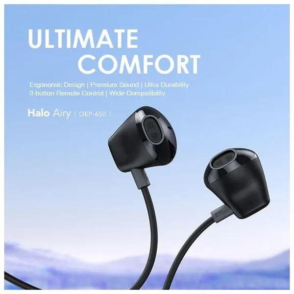 Miniatura 2 de Audifonos Alambricos Oraimo Halo Airy OEP-650, USB-C, 1.2M, Negro