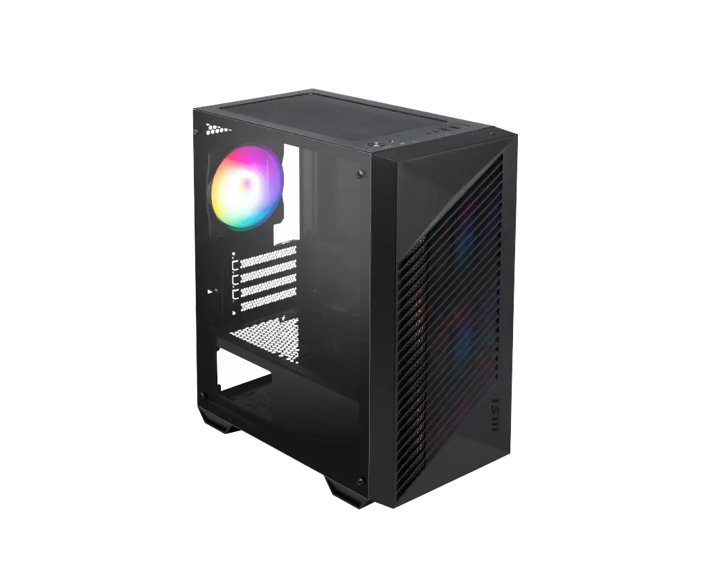 Miniatura 2 de Gabinete MSI PRO FORGE M050A Mini Tower, soporta micro-ATX/Mini-ITX, Vent. 3x 120mm,Vent. 1x 120mm, negro