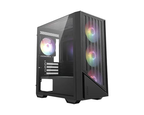 Gabinete MSI PRO FORGE M051A, Mini Tower, Micro-ATX y Mini-ITX, 4 Vent ARGB Incluidos, PSU NO, Negro