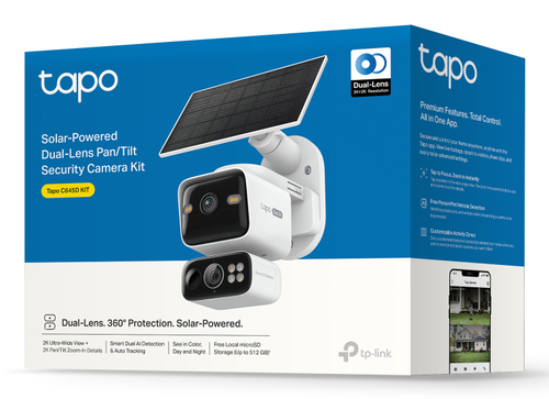 Miniatura 4 de Camara IP TP-Link Tapo Tapo C645D KIT 3 MP, Wifi, MicroSD, Exterior, IP65, Blanco