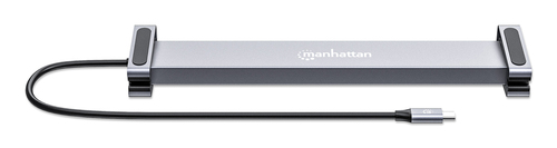 Miniatura 4 de Docking Station MANHATTAN 190398 USB-C con 10 puertos, MST, 2x HDMI, 3x USB-A, USB-C PD, RJ-45, SD/microSD