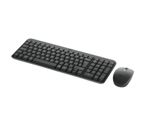 Miniatura 2 de Kit Teclado y Mouse Logitech MK250 Compact Bluetooth Wireless Combo Inalámbrico, 1000 DPI, Grafito