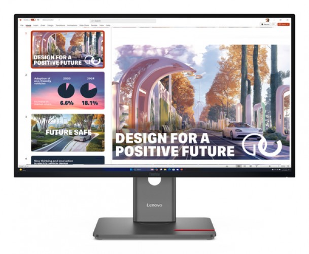 Monitor Lenovo ThinkVision ThinkVision P27QD-40 LED, 27, Wide Quad HD, IPS, 120 Hz, 6 ms, Negro