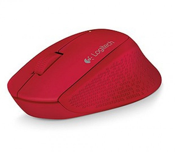 Mouse Logitech M280 Óptico, 3 Botones, 1000 DPI, RF inalámbrico, 25 m, Rojo