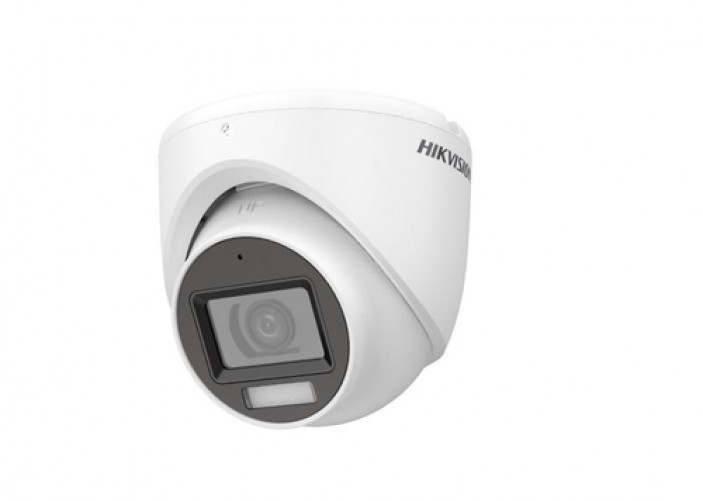 Cámara Vigilancia Hikvision DS-2CE76K0T-LMFS(2.8mm) Torreta, Interior, IP67, Blanco