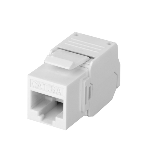 Conector LinkedPRO LP-KJ-6A-TTWH Tipo de construcción Plano, Conector 1 RJ-45, Categoría Cat6a, Material Policarbonato (PC), Certificación ISO/IEC 1180, Color Blanco