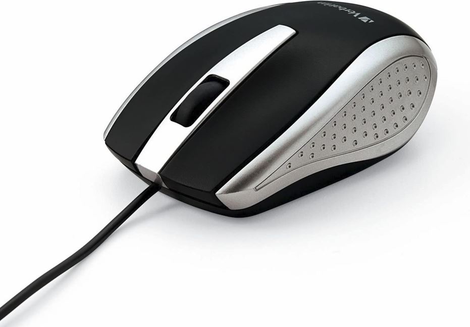 Mouse Optico Verbatim Bravo, Color Negro/Plata, usb 2.0