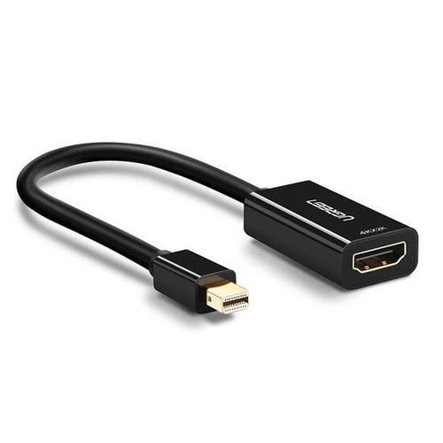 Adaptador vídeo Ugreen 40360 Mini DisplayPort a HDMI, 0.25 m, Negro