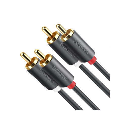 Cable de audio Ugreen 10519 2 x RCA a 2 x RCA, 3 m, Negro