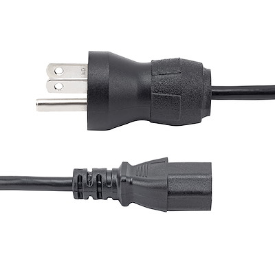 Miniatura 4 de Cables de poder StarTech.com Macho, Hembra 125 V, 3 m, Negro