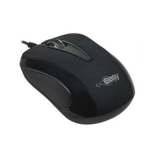 Mouse Easy Line EL-993377 Óptico, 3 Botones, 1000 DPI, USB tipo A, Negro