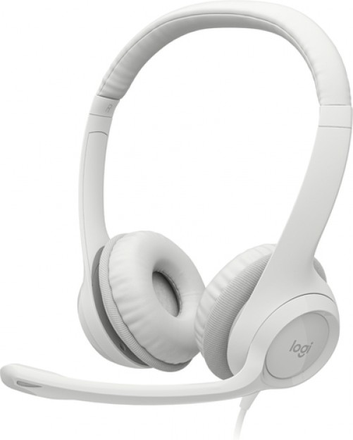 Audífonos Logitech H390 Diadema, Alámbrico, USB, Blanco