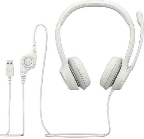 Miniatura 2 de Audífonos Logitech H390 Diadema, Alámbrico, USB, Blanco