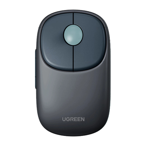 Mouse Optico Ugreen, Fun+, 5 Botones, 4000 DPI, RF inalambrico/Bluetooth, 10 m, Azul