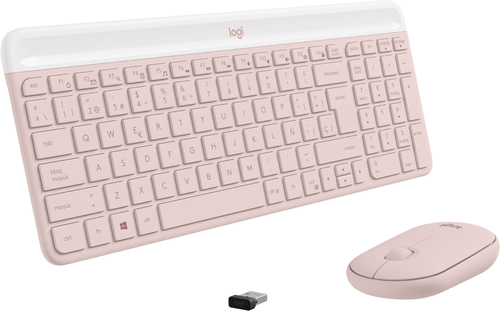 Miniatura 3 de Teclado Inalámbrico Logitech 920-011312 Español, Tamaño completo (100%), 10 m, Teclado numérico, Rosa