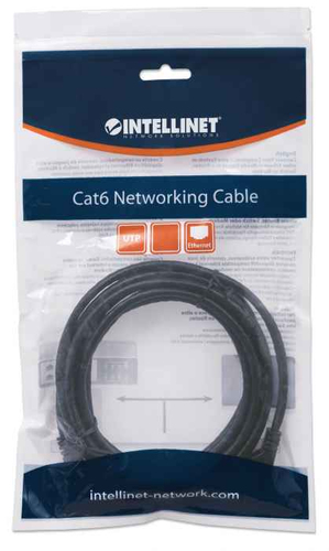 Miniatura 4 de Patchcord Intellinet Cable Patch Cat6, UTP Cat6, 5 m, U/UTP (UTP), Negro