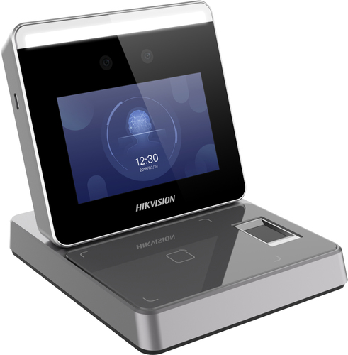 Control de Acceso Hikvision DS-K1F600U-D6E-F Lector de huella Si, 20000 Huella(s), Lector de código de acceso No, Lector de tarjeta Si, 20000 tarjetas, Pantalla 10.1 cm (3.97"), Color Negro