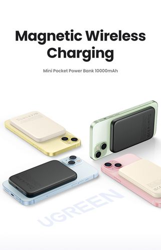 Miniatura 2 de Power Bank Ugreen 25208 10000 mAh, Teléfono móvil/smartphone, USB, Beige