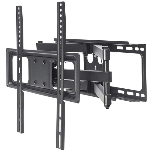 Soportes de pantalla Manhattan Color Negro, Material Acero