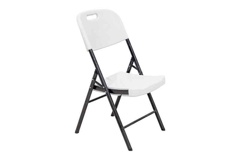 Silla MODAMOB Modelo Forza, plegable 57cm largo, 48cm ancho, 88cm altura, diametro tubo 25mm. Calibre 18, soporta 140 kg, Color Blanco
