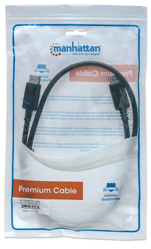 Miniatura 5 de Cable displayPort Manhattan 4K@60Hz Cable DisplayPort DisplayPort 1.2, 3 m, Negro