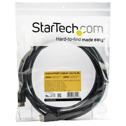 Miniatura 4 de Cable displayPort StarTech.com DisplayPort 1.4, 5 m, Negro