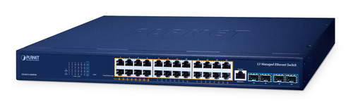 Switch PLANET GS-6311-24HP4X Gestionado, L3, RJ-45 24, Gigabit Ethernet (10/100/1000)