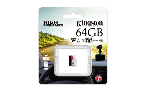 Miniatura 4 de Memoria Kingston Technology High Endurance 64 GB, Velocidad 95 MB/s, Clase 10
