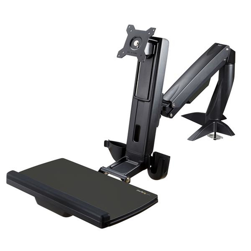 Estaciones de trabajo StarTech.com Ajustes de altura Si, Bandeja del teclado Si, Soportadas 1 Pantallas, Color Negro