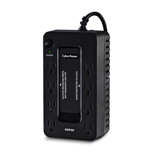 Miniatura 4 de No Break CyberPower ST425 0.425 kVA / 260 W, 890 J, Entrada 140 V, 8 salidas AC, Negro