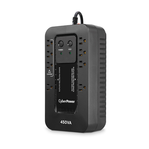 Miniatura 5 de No Break CyberPower EC450G 0.45 kVA / 260 W, 426 J, Entrada 140 V, 8 salidas AC, Negro