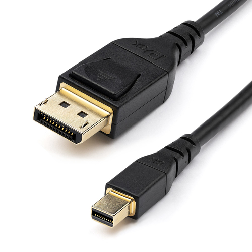 Cable displayPort StarTech.com DisplayPort 1.4, 1 m, Negro