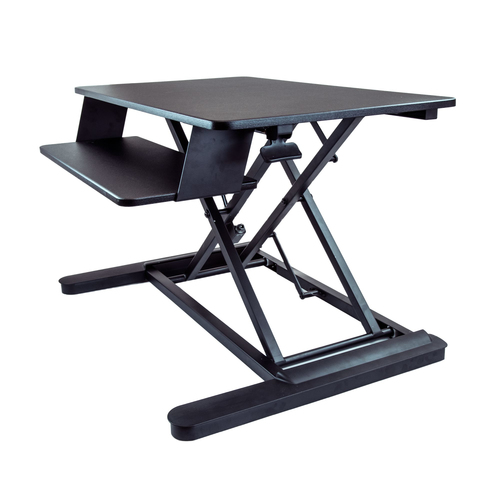 Estaciones de trabajo StarTech.com Ajustes de altura Si, Bandeja del teclado Si, Soportadas 2 Pantallas, Altura Máx. 56 cm, Color Negro