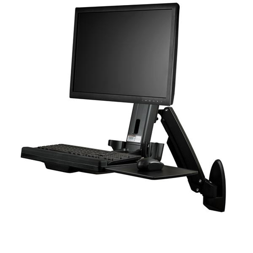 Estaciones de trabajo StarTech.com Ajustes de altura Si, Bandeja del teclado Si, Soportadas 1 Pantallas, Color Negro