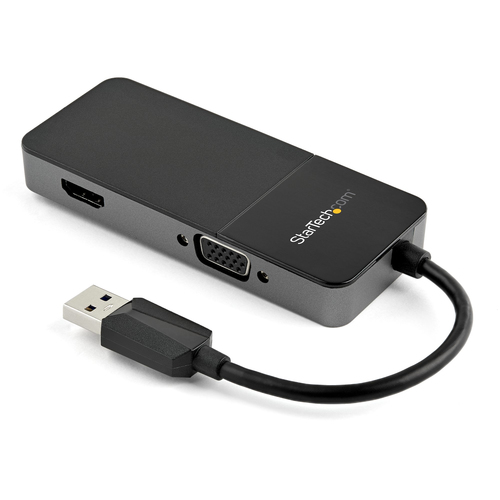 Adaptador Video StarTech.com USB tipo A a HDMI, Negro, Plata