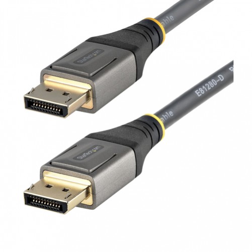 Cable displayPort StarTech.com DisplayPort 1.4, 3 m, Gris, Negro