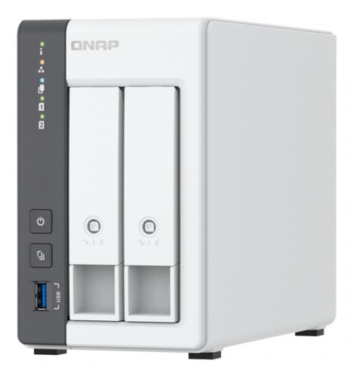 NAS QNAP TS-216G-US Cortex-A55, 2 GHz, 0 TB, bahías 2, 2.5/3.5"