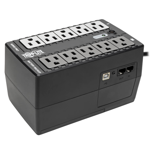 No Break Tripp Lite 0.6 kVA / 300 W, 316 J, 10 salidas AC, Negro