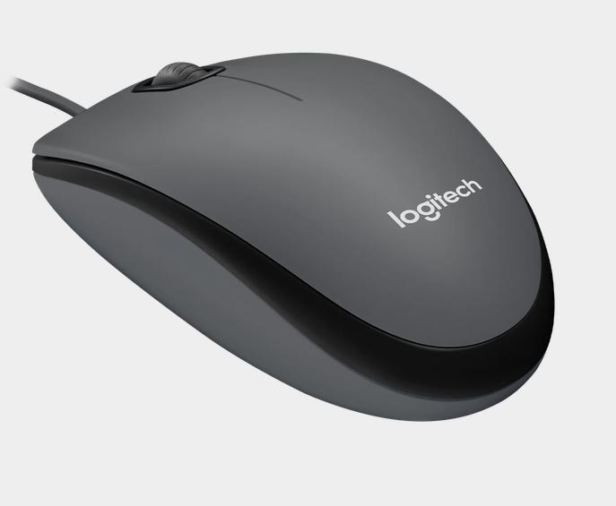 Mouse Logitech M100 Óptico, 3 Botones, 1000 DPI, USB tipo A, Gris