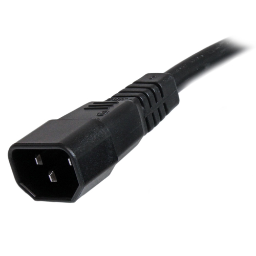 Miniatura 2 de Cables de poder StarTech.com Macho, Hembra 250 V, 0.9 m, Negro