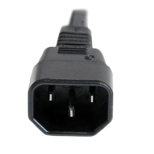 Miniatura 3 de Cables de poder StarTech.com Macho, Hembra 250 V, 0.9 m, Negro
