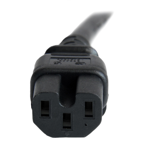 Miniatura 5 de Cables de poder StarTech.com Macho, Hembra 250 V, 0.9 m, Negro