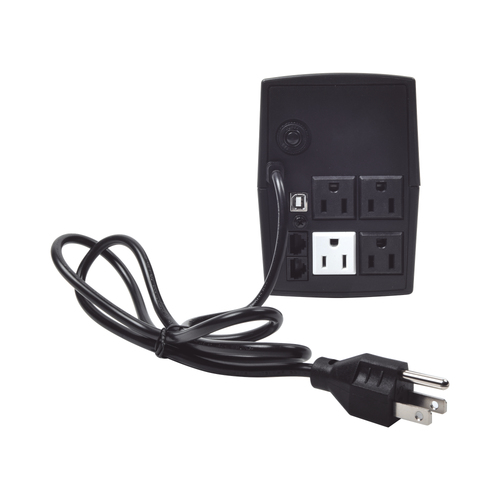 Miniatura 4 de UPS de 600VA/360W / Topologa?a La?nea Interactiva / Entrada y Salida 120 Vca / Clavija NEMA 5-15P / 4 Tomas NEMA 5-15R/ Sin Protector RJ11 ni RJ45