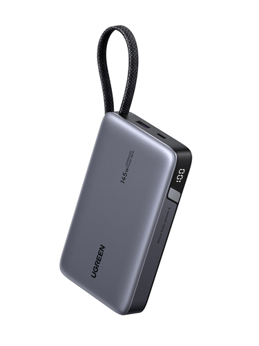 Miniatura 3 de Power Bank 20000mAh con Cable Integrado / Carga Ra?pida 100W / USB-C PD 3.0 / 4 Celdas Li-ion / 72Wh / Carga Ma?ltiple 145W / Compacto 139x80x27mm